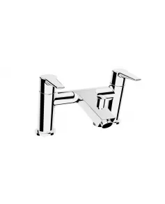 APS12683 Vitra Solid S Deck - Mounted Bath Mixer with Hand Shower Chrome