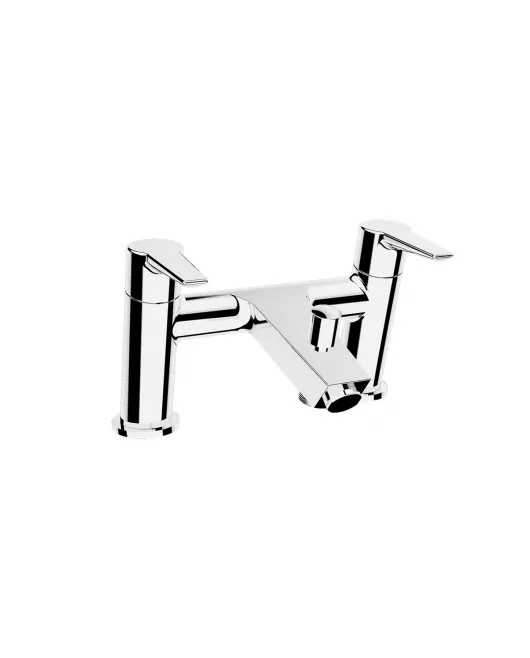 APS12683 Vitra Solid S Deck - Mounted Bath Mixer with Hand Shower Chrome