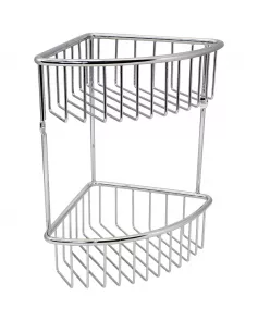 APS12687 Double Bathroom Shelf Chrome