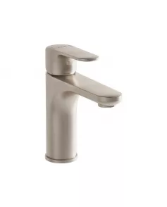 APS12698 Vitra Root Round Basin Mixer Brushed Nickel Brushed Nickel