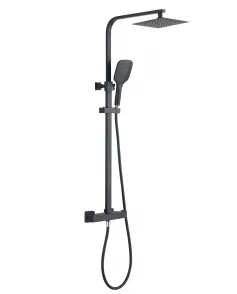 APS12721 Orca Premium Squar Shower Kit Matt Black