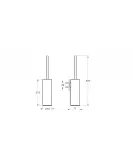 APS12756 Origin Wall-Mounted Toilet Brush Holder
Copper, Toilet brush holder Copper