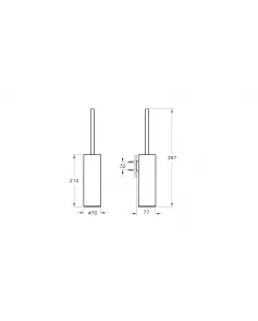 APS12756 Origin Wall-Mounted Toilet Brush Holder
Copper, Toilet brush holder Copper