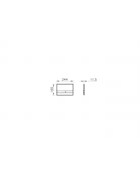 APS12855 Select Glass White Flush Plate White