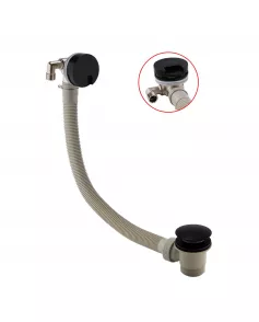 APS12869 Round Overflow Filler Waste Matte Black Matt Black