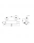 APS12881 Matt Black Bar Valve Matt Black