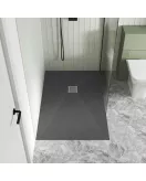APS13014 Grey Slate Tray Slimline / Rectangular Shower Tray 1200 x 900mm Grey
