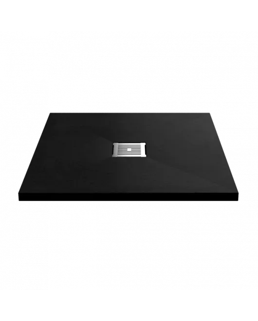 APS13023 Slate Tray Slimline / Square Shower Tray 800 x 800mm Black