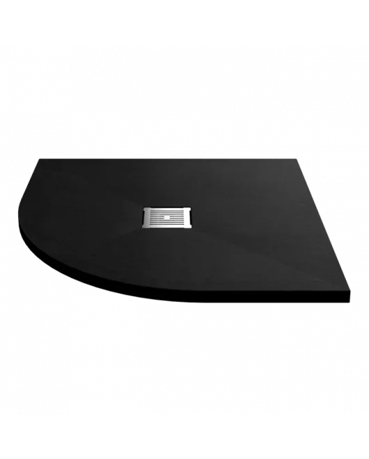 APS13034 Slate Tray Slimline / Quad Shower Tray 900 x 900mm Black