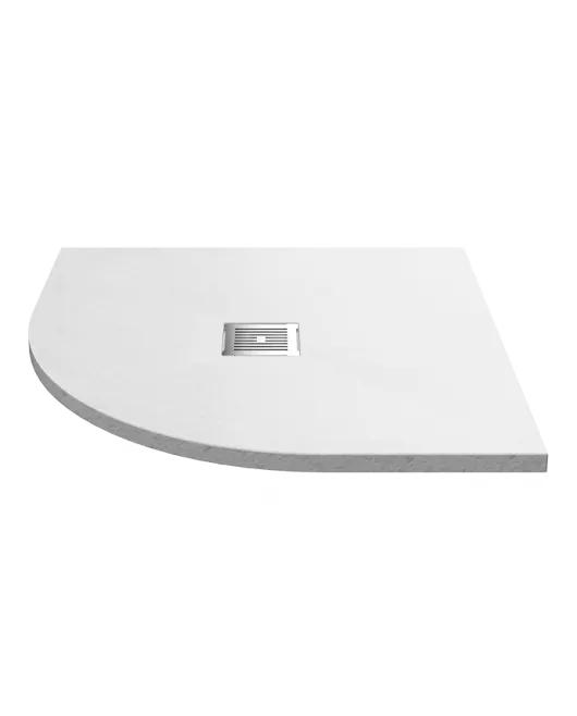APS13046 Slate Tray Slimline / Quad Shower Tray 900 x 900mm White