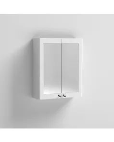 APS13065 600mm Mirror Cabinet Satin White