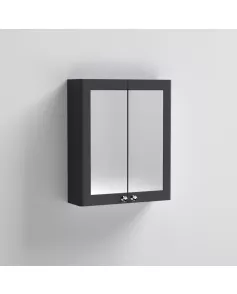 APS13067 600mm Mirror Cabinet Satin Anthracite