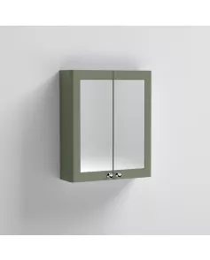 APS13071 600mm Mirror Cabinet Satin Green