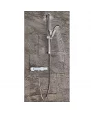 APS3228 SQUARE THERMOSTATIC BAR VALVE Chrome