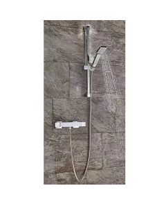 APS3228 SQUARE THERMOSTATIC BAR VALVE Chrome