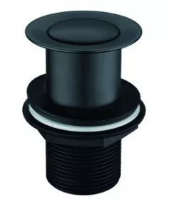 APS3261 Orca Click Clack Basin Waste - UnSlotted Matt Black