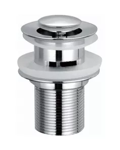 APS3333 Round Dome Slotted Sprung Basin Waste Chrome