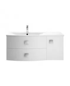 APS3385 1000mm Cabinet & Basin - Left Hand Moon White