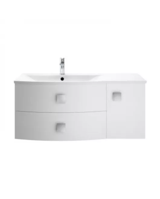 APS3385 1000mm Cabinet & Basin - Left Hand Moon White
