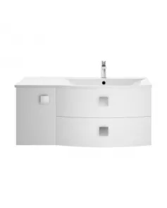 APS3390 1000mm Cabinet & Basin - Right Hand Moon White