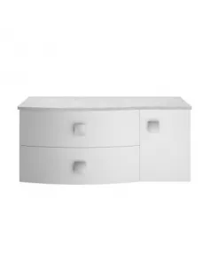 APS3403 1000mm Left Hand Cabinet With Marble Top Moon White