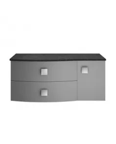 APS3408 1000mm Left Hand Cabinet With Marble Top Dove Grey