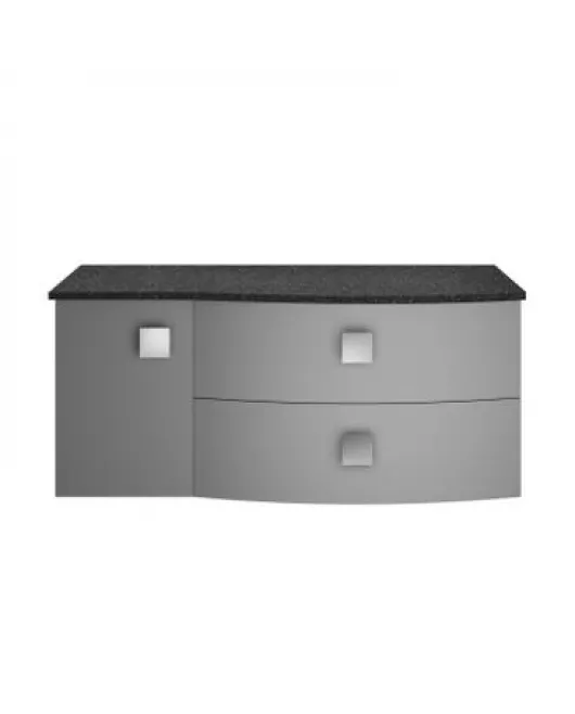 APS3409 1000mm Right Hand Cabinet With Marble Top Dove Grey