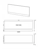 APS4606 1800mm Bath Front Panel Gloss White