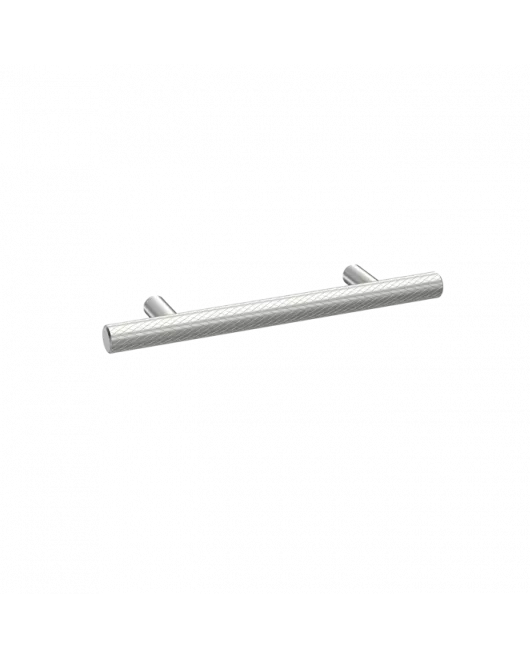 APS4634 Knurled Bar Handle 96mm Centres Satin Chrome