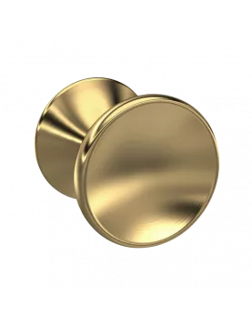 APS4682 Indented Round Knob Brushed Brass