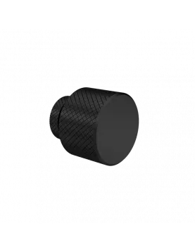 APS4689 Knurled Knob Handle Matt Black