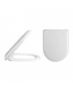 APS4716 D Shaped Soft Close Seat White