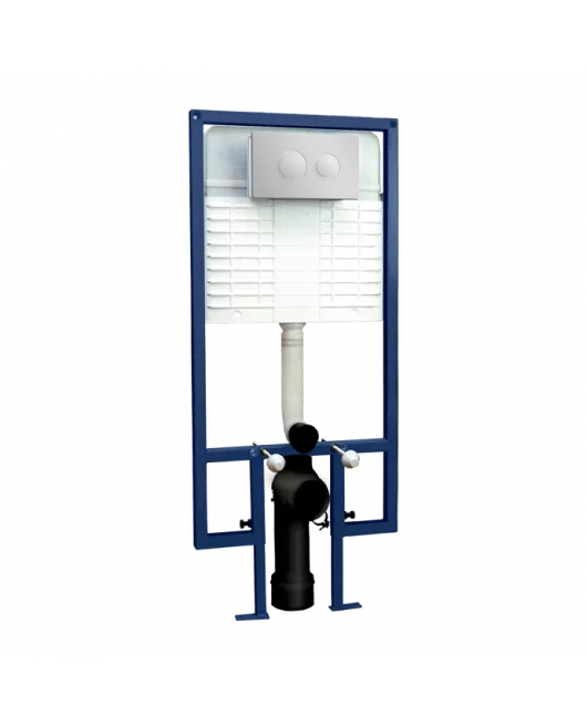 APS4726 Round Dual Flush Push Button Chrome