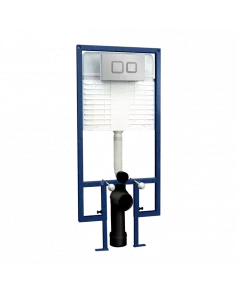 APS4727 Dual Flush Conc Cistern Square Plate Chrome