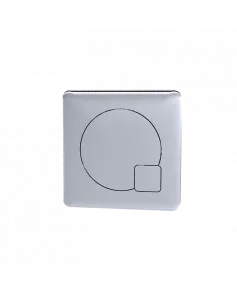APS4733 Square Dual Flush Push Button Chrome