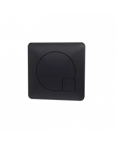 APS4735 Square Dual Flush Push Button Matt Black