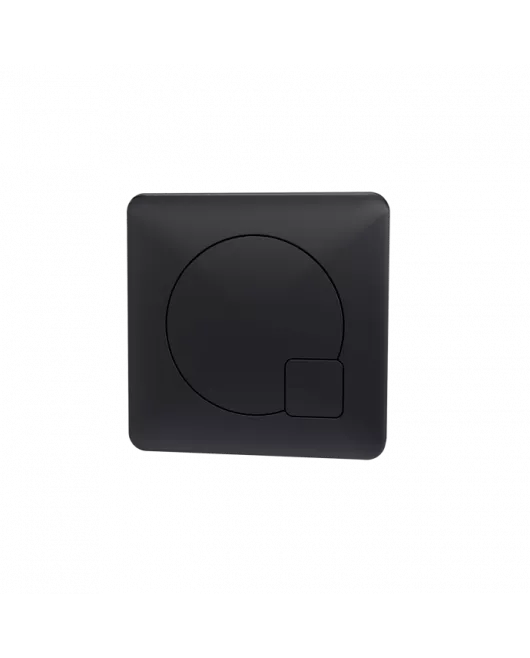 APS4735 Square Dual Flush Push Button Matt Black