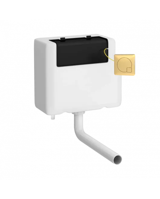 APS4744 Dual Flush Universal Concealed Cistern Brushed Brass