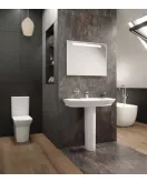 APS4755 Maya 650mm Basin & Pedestal White