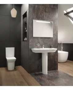 APS4755 Maya 650mm Basin & Pedestal White