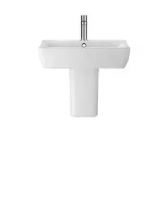 APS4774 Arlo 550mm Basin & Semi Pedestal White