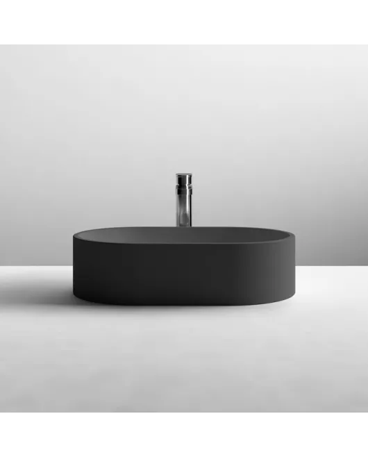 APS4809 Oval Basin 565 X 350 X 145 Matt Black
