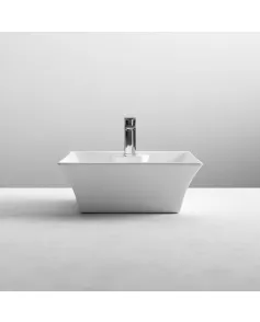 APS4823 White Rectangular Ceramic Basin White