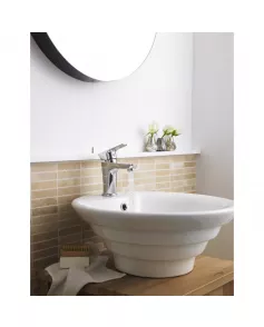 APS4824 White Round Ceramic Basin White