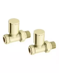 APS49693 Pattern Valve - Straight Brushed Brass