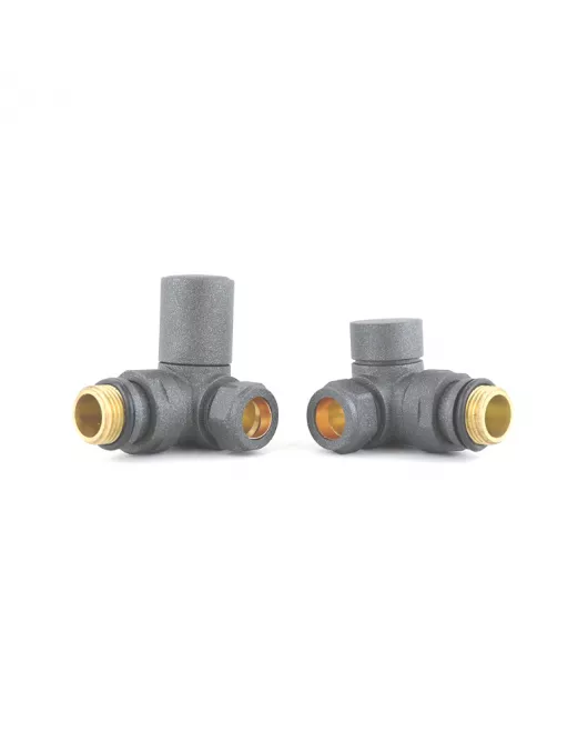 APS49696 RAL7012 Corner Radiator Valve Pack RAL7012