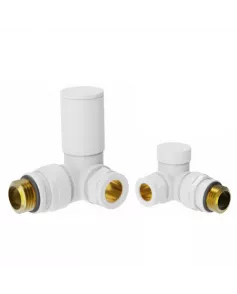 APS49698 Corner Radiator Valve Pack (Pairs) White White