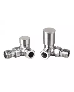 APS49699 Corner Radiator Valve Pack (Pairs) Brushed Nickel Brushed Nickel