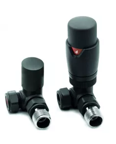 APS49729 Anthracite Corner Thermostatic Radiator Valve Pack (Pairs) Anthracite