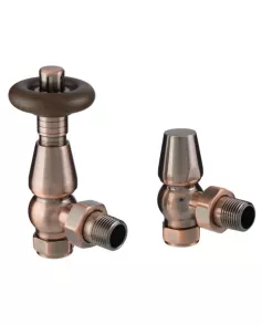 APS49747 Chelsea Angled Thermostatic valve Antique Copper